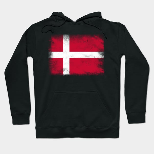 Denmark Flag Hoodie by psychoshadow